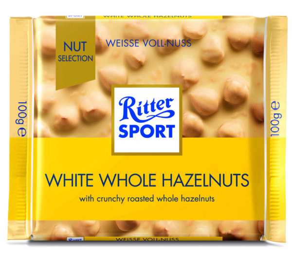 Білий шоколад з цільними лісовими горіхами NUT SELECTION, 100г