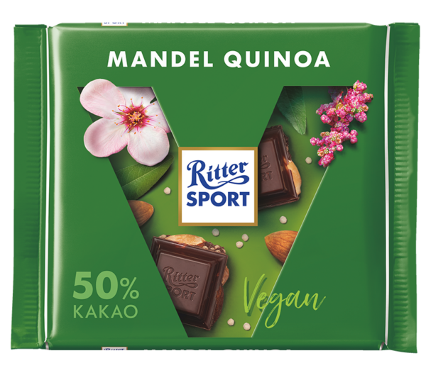 Темний шоколад Vegan з мигдалем та кіноа 100 г