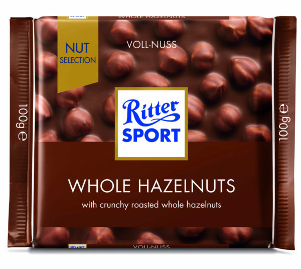 Молочний шоколад з цільними лісовими горіхами NUT SELECTION, 100г